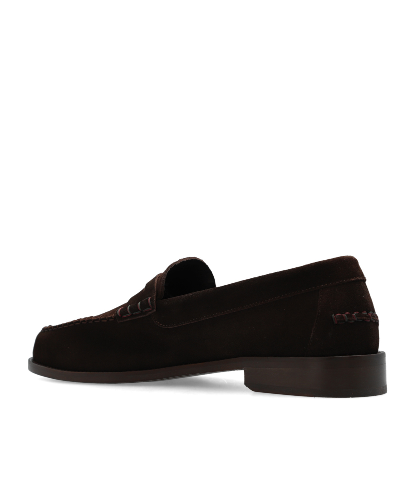 Paul Smith Penny-slot Suede Loafers In Black