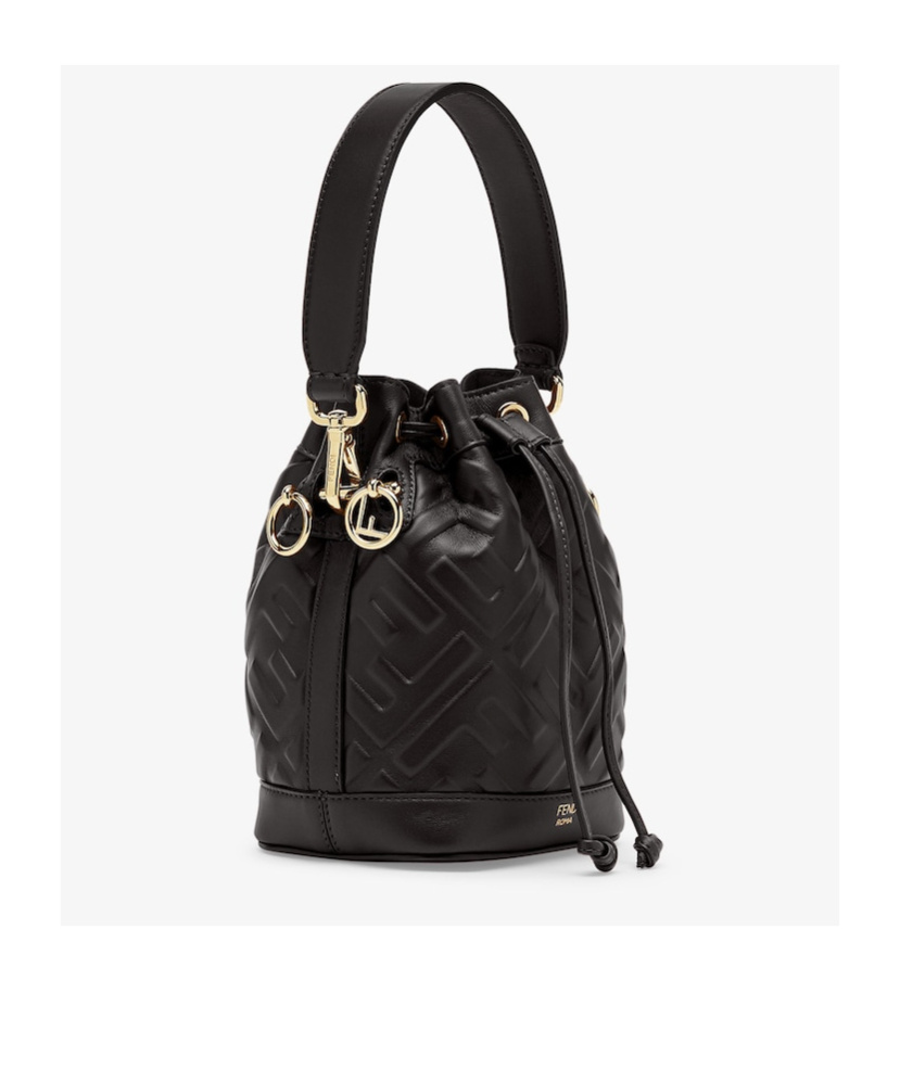 Fendi Small Mon Tresor Bucket Bag In Black