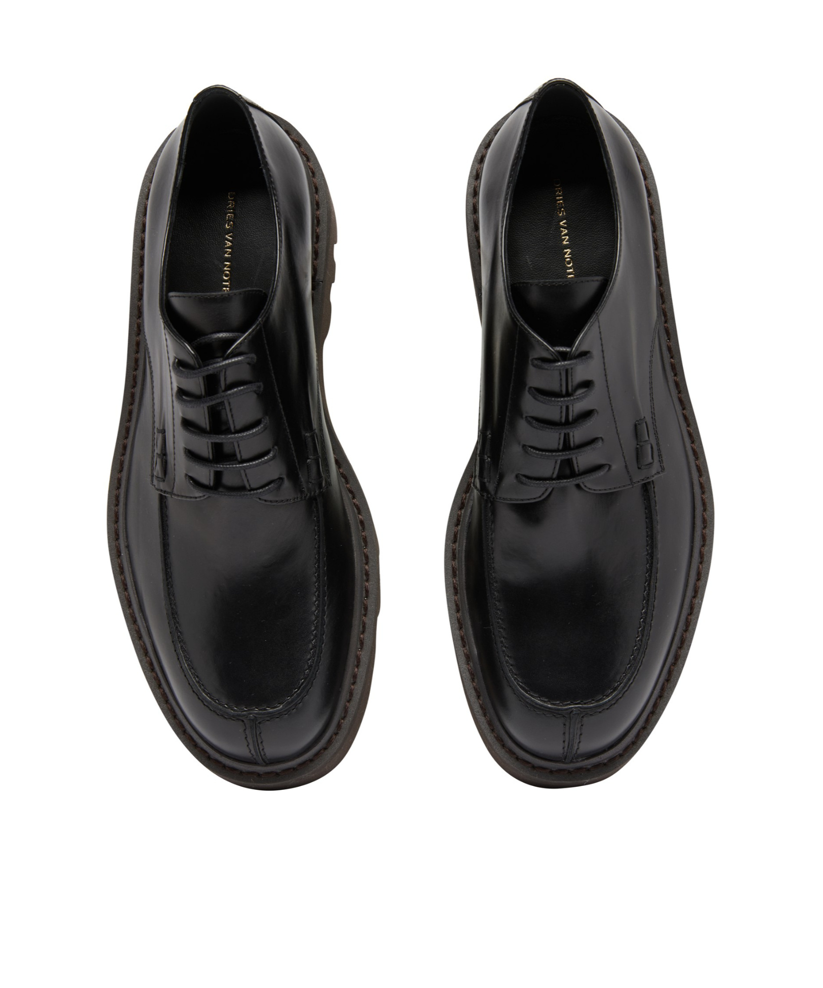 Shop Dries Van Noten Fasten Loafers In Black