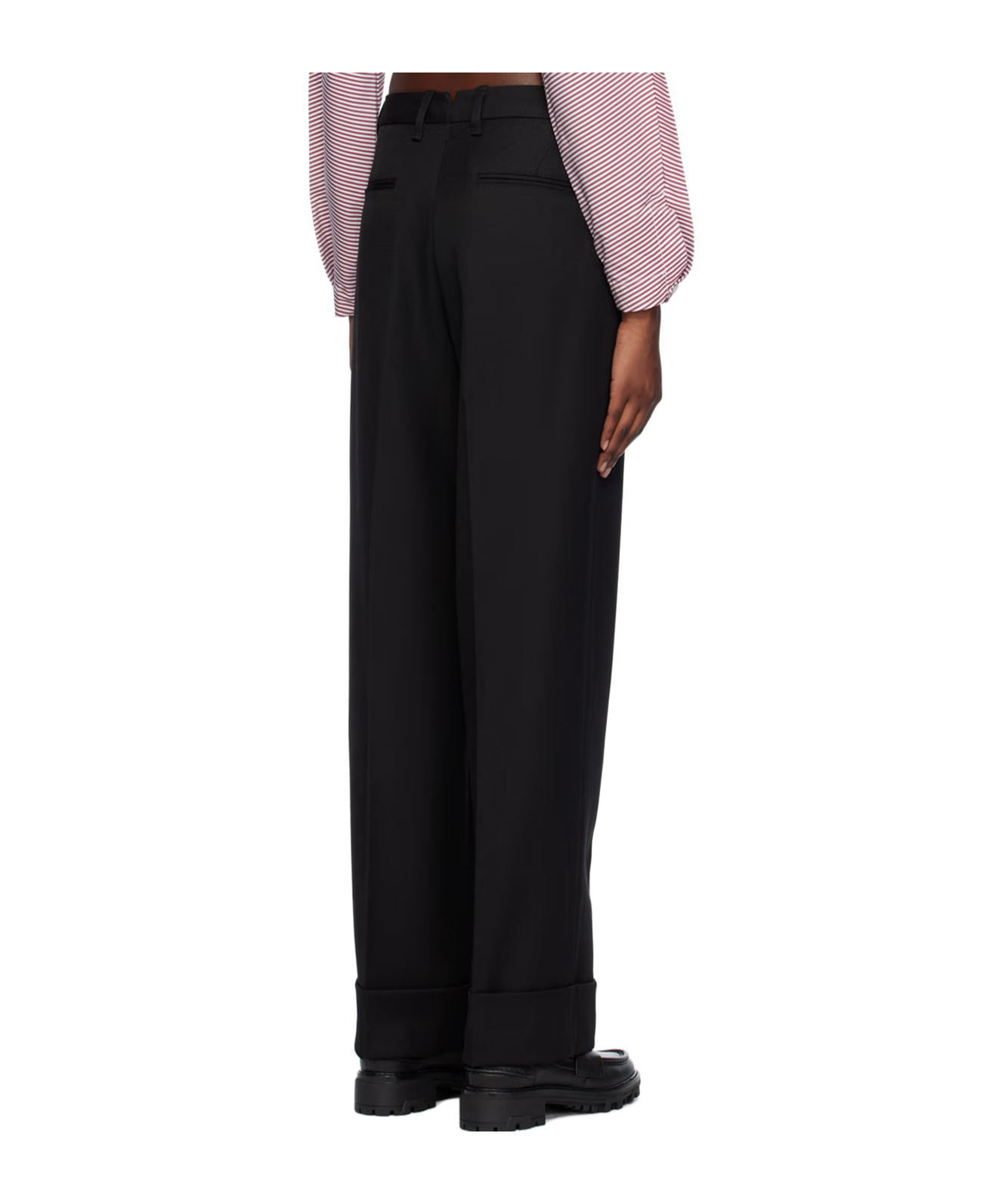 Shop Rag & Bone Marianne Pleated Casual Pants In Black