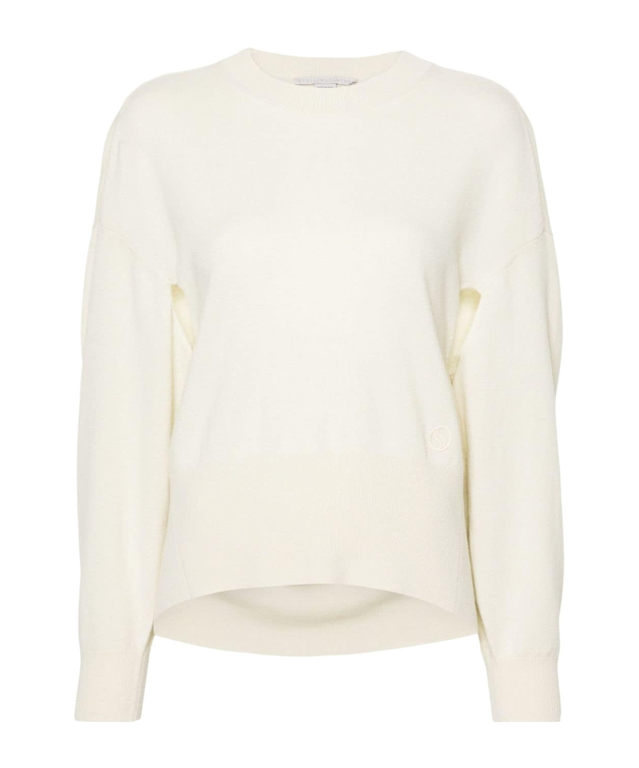 Stella Mccartney Round Neck Sweater In White
