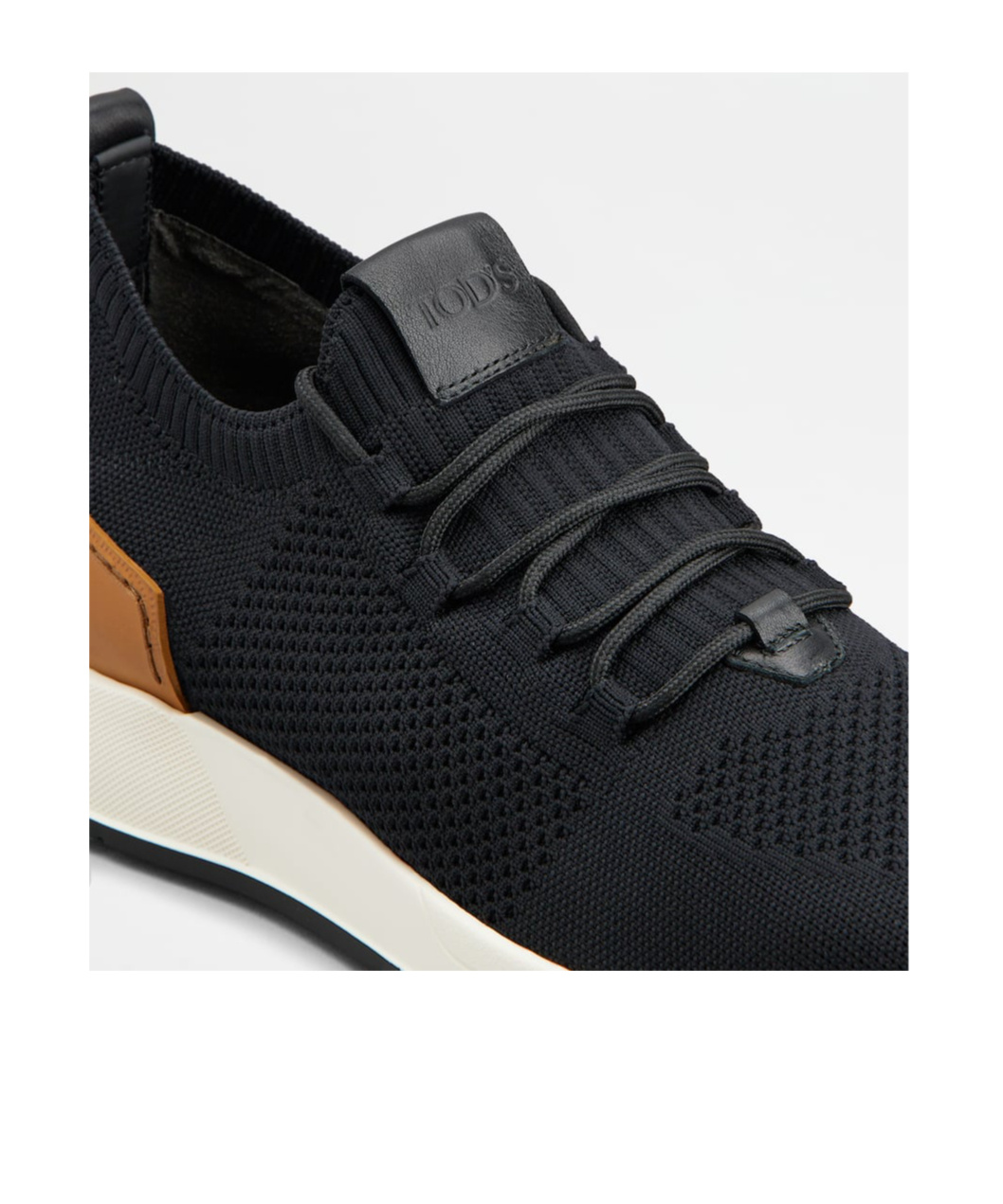Tod's Calzino Running Black Sneakers In Black