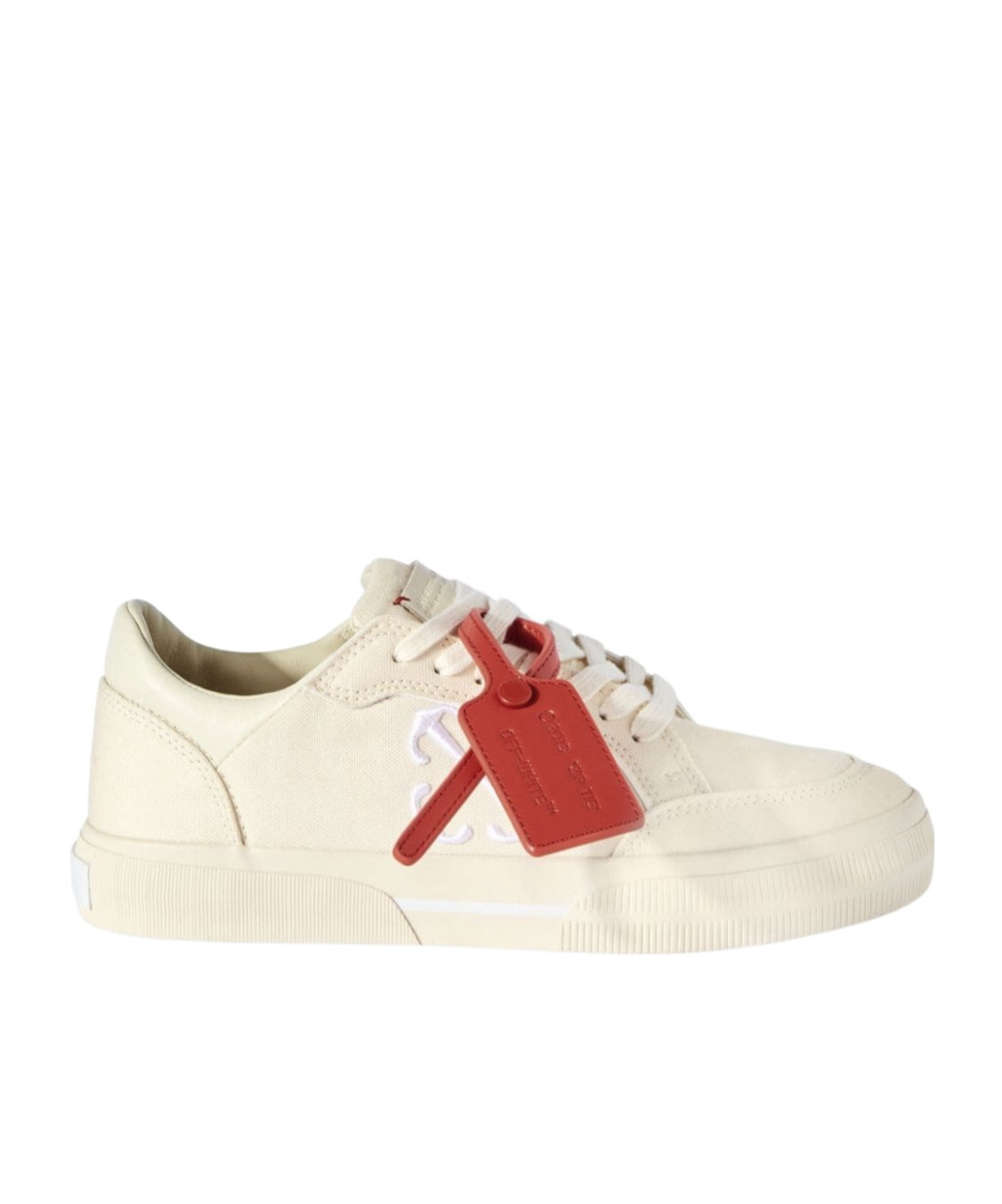 Off-white New Low Vulcanized Canvas Sneakers In White