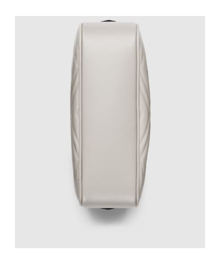 Gucci Gg Marmont Small Quilted-leather Cross-body Bag In White