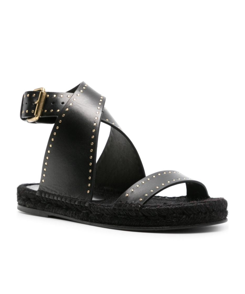 ISABEL MARANT STUDED LEATHER ESPADRILLES