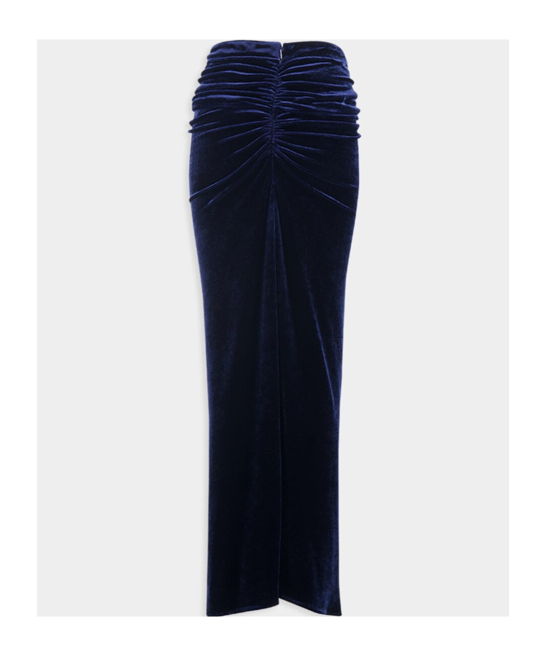 Rabanne Gathered Crystal-embellished Velvet Maxi Skirt In Black