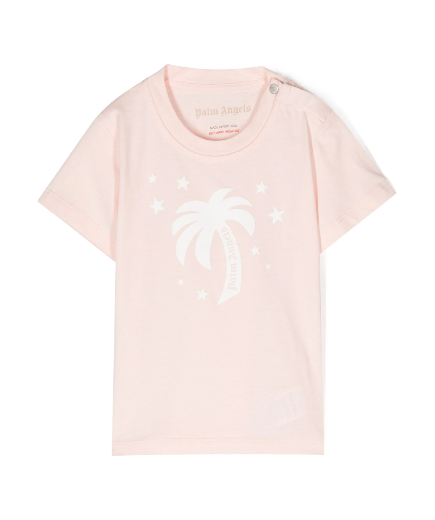 Palm Angels Palm Tree Printed T-shirt In Pink