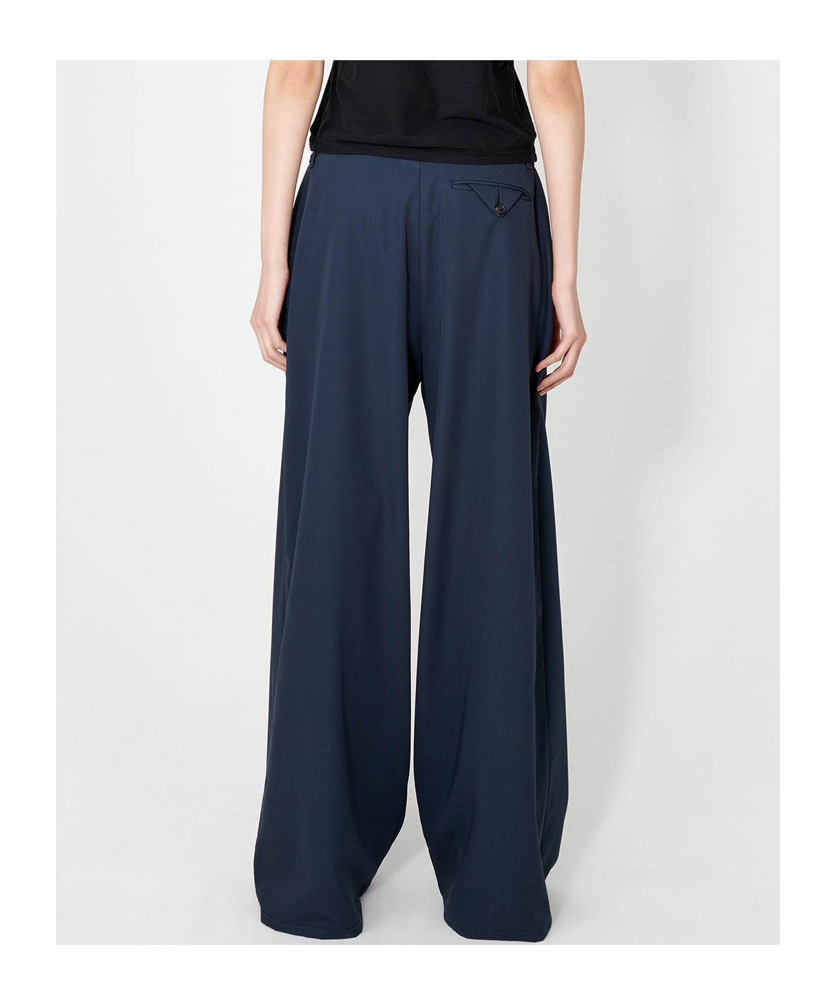 Our Legacy Wide-leg Wool Trousers In Black