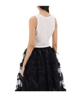 Simone Rocha White Easy Tank Top In White