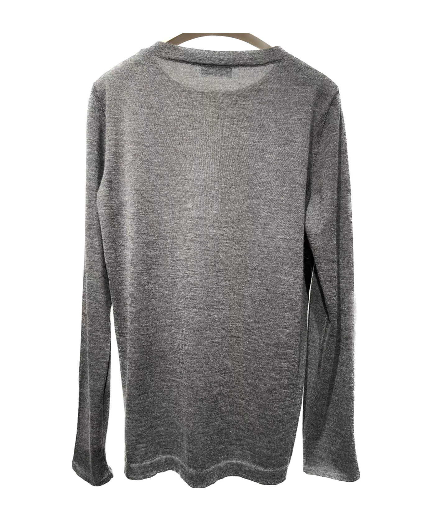 Brunello Cucinelli Long-sleeve Fitted Sweater In Gray