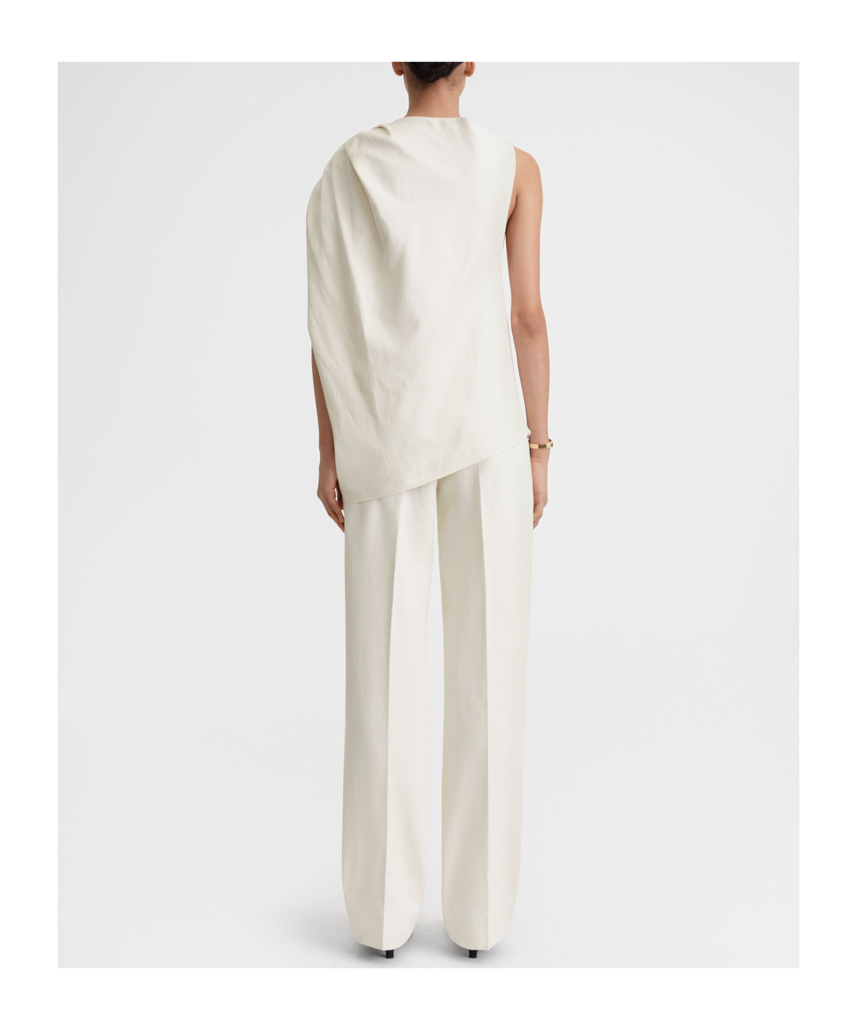 Totême Shoulder-twist Tank Top In White