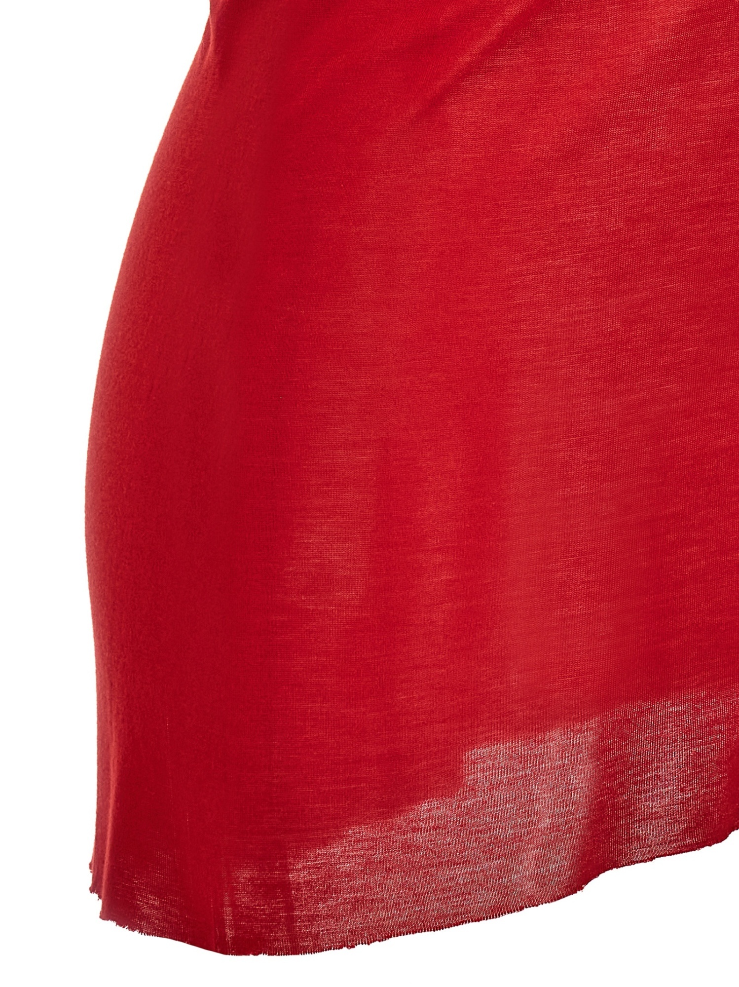Rick Owens One-shoulder Jersey Blouse In Red