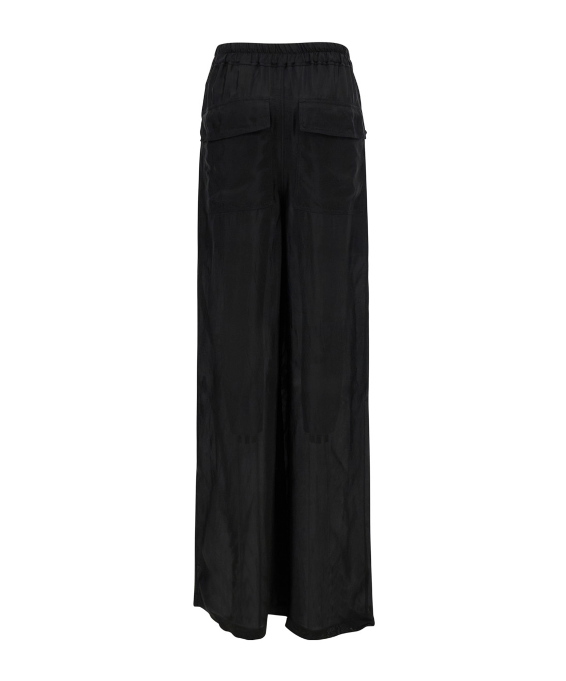 Rick Owens Lido Drawstring Wide-leg Trousers In Black