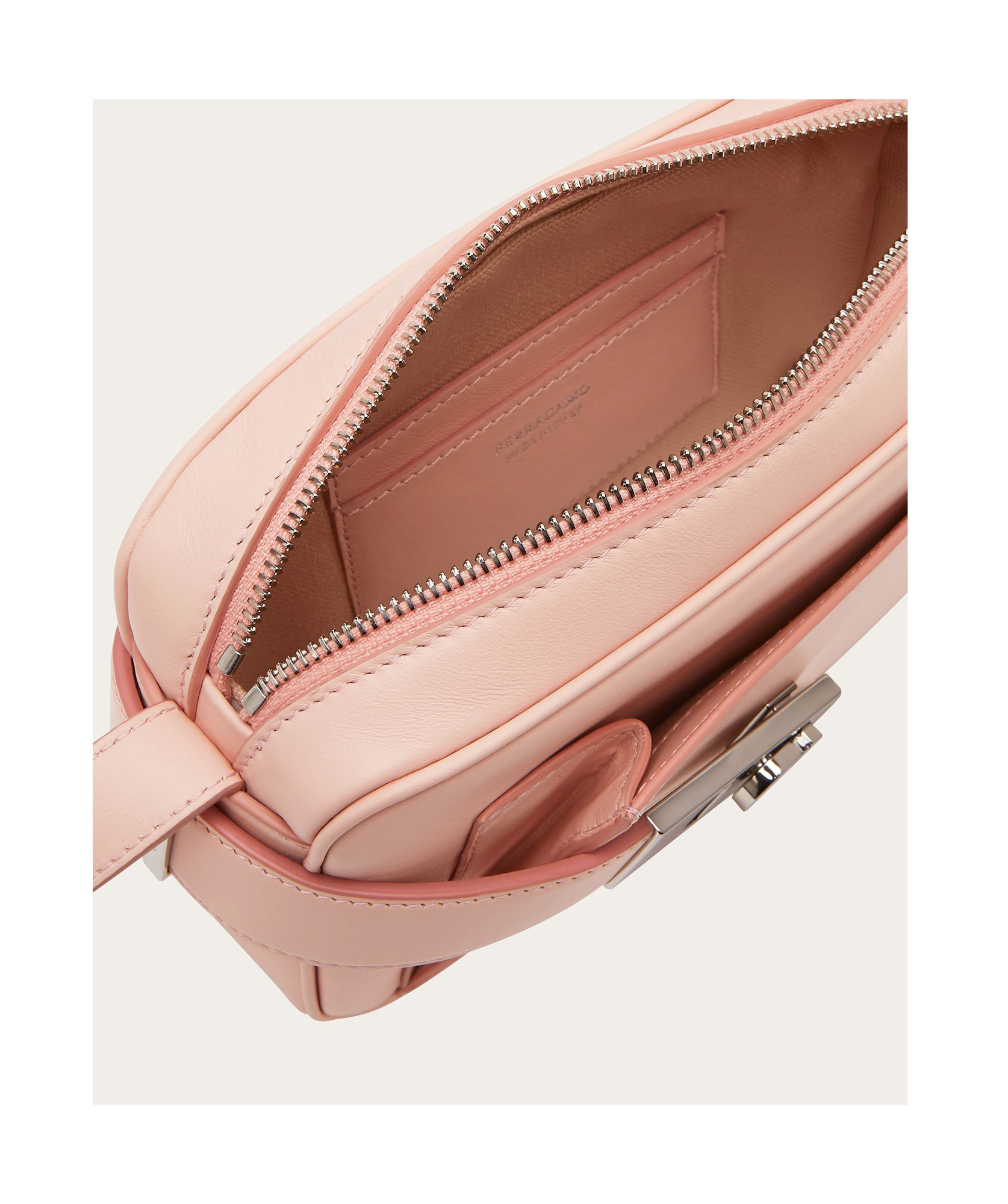 Ferragamo Small Archive Camera Case Crossbody Bag In Nude