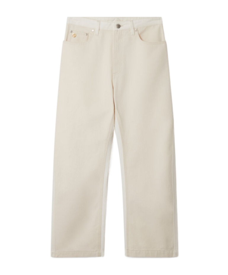 Stella Mccartney High-waist Straight-leg Jeans In Nude