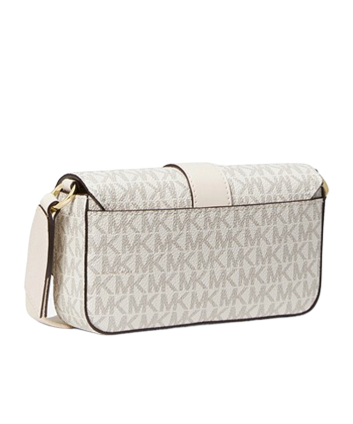 Michael Kors Greenwhich Logo-plaque Crossbody Bag In White
