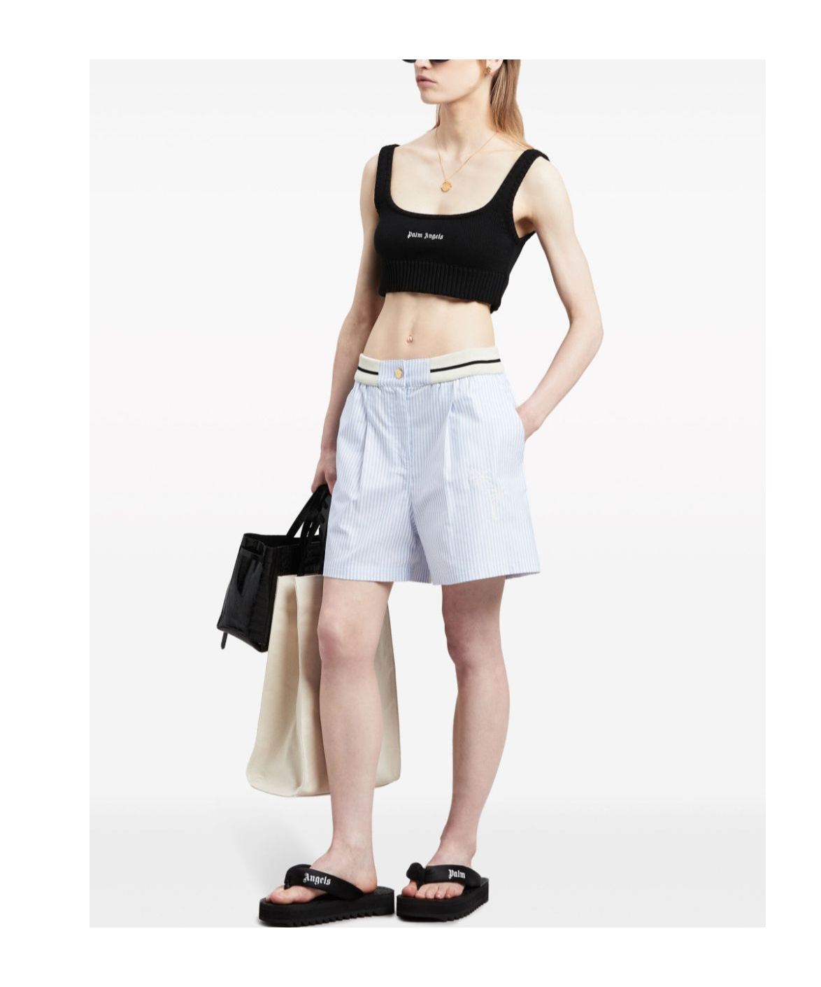 Palm Angels Palms Boxer Shorts In White