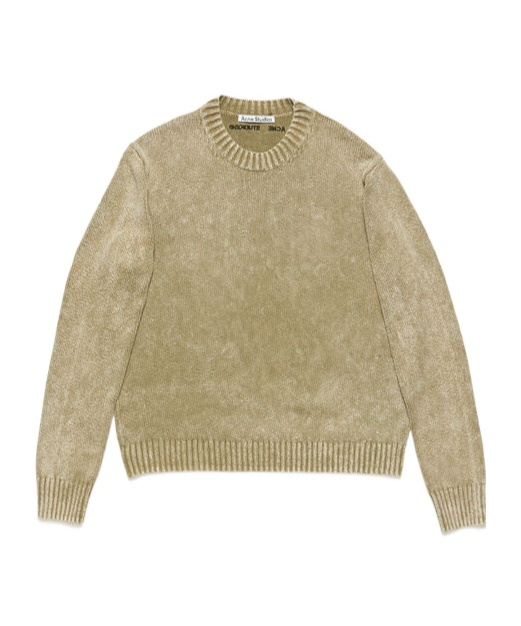 Shop Acne Studios Embroidered-logo Jumper In Green