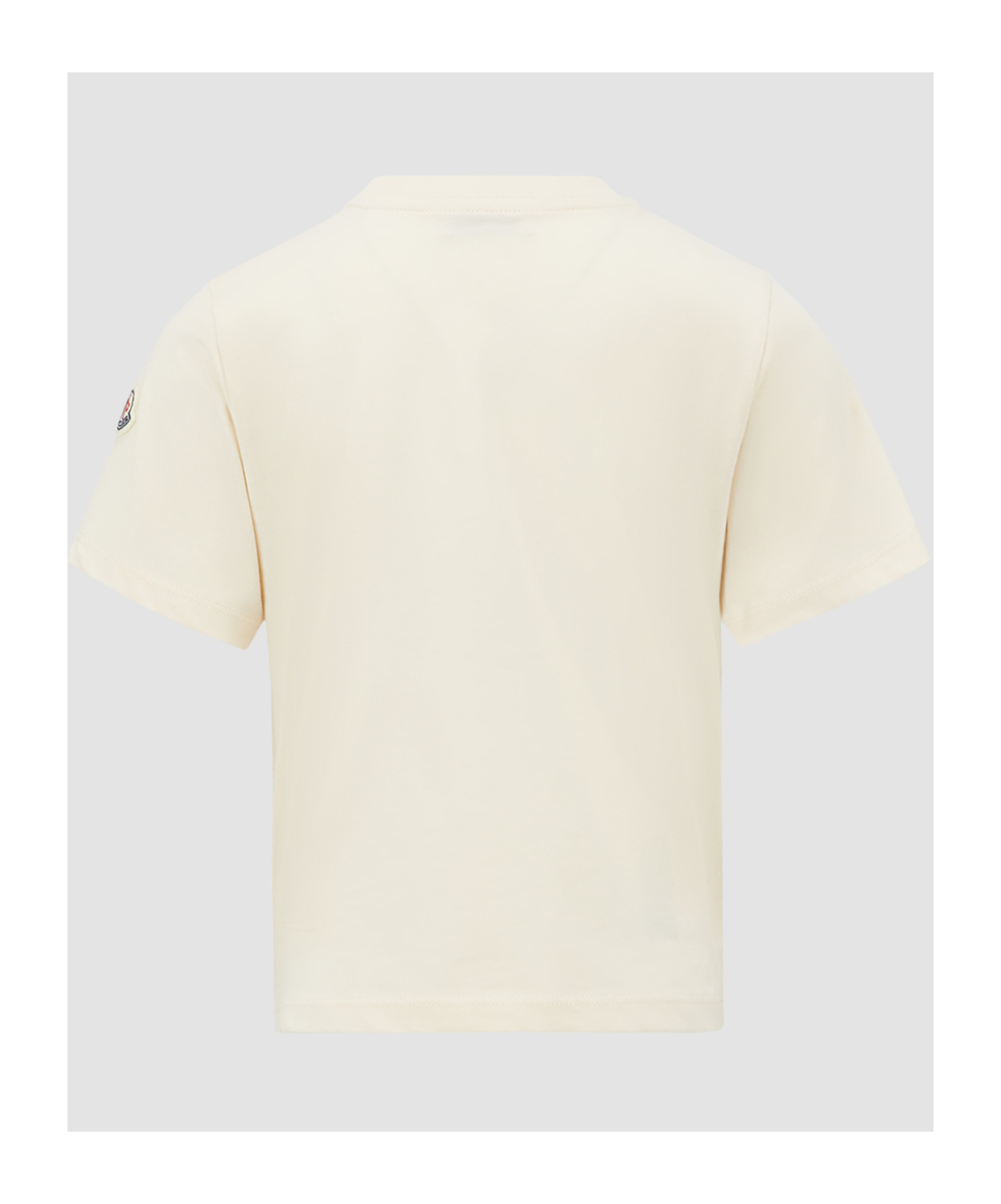Moncler Embroidered T-shirt In Nude
