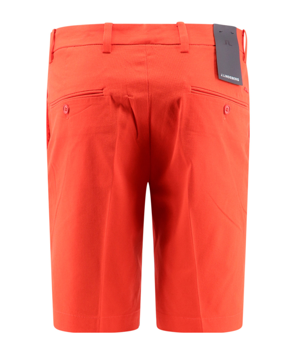 Shop J. Lindeberg J.lindeberg Tailored Shorts In Orange