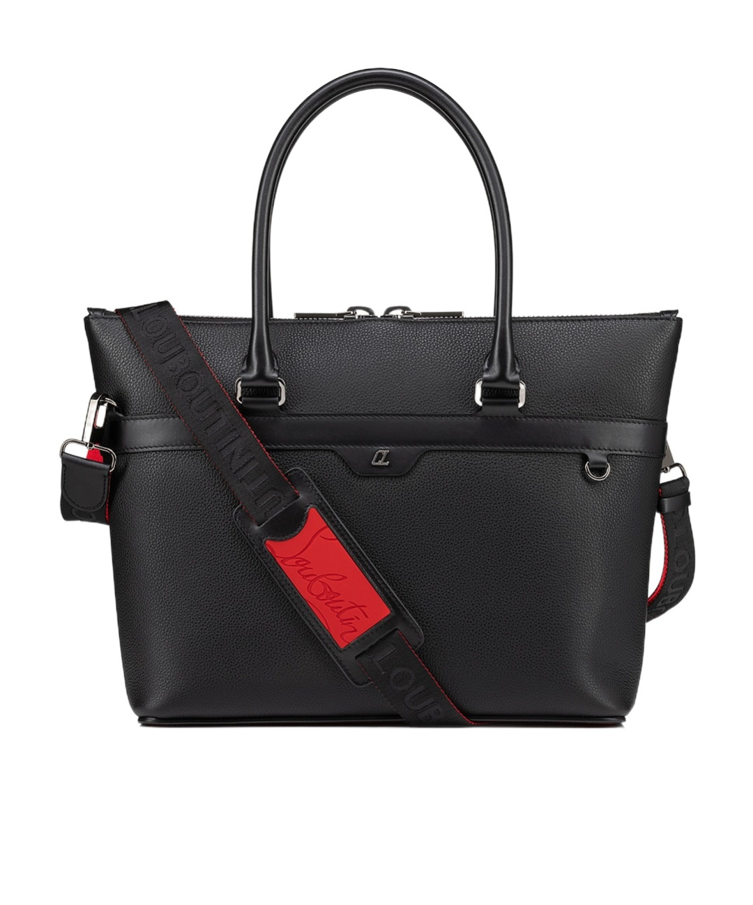 Christian Louboutin Kabiker 2.0 Leather Shoulder Bag In Black