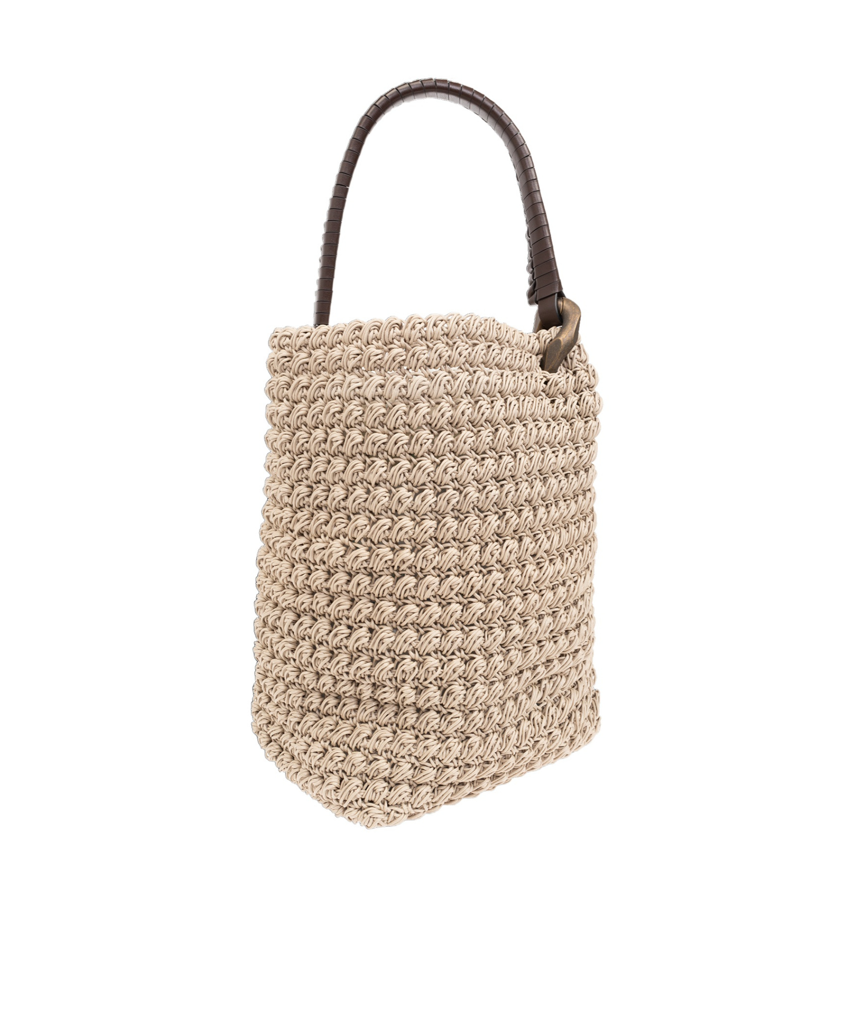 Jw Anderson Large Jwa Corner Bucket Bag In Nude