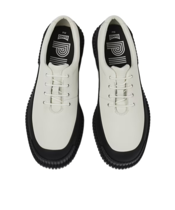Camper Pix Formal Shoes In Ivory At Urban Outfitters In Black