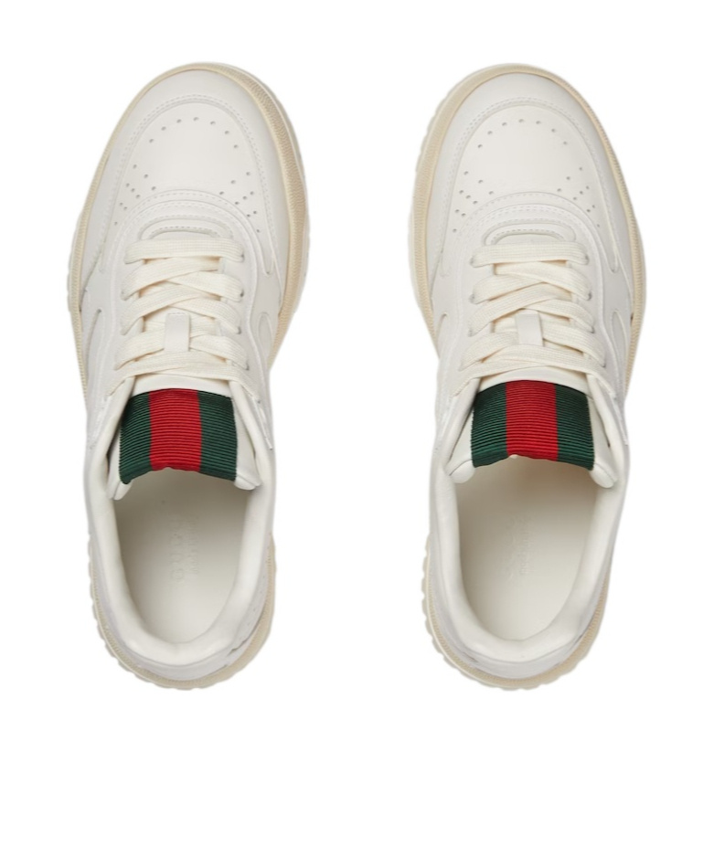 Shop Gucci Women's Re-web Sneaker In White