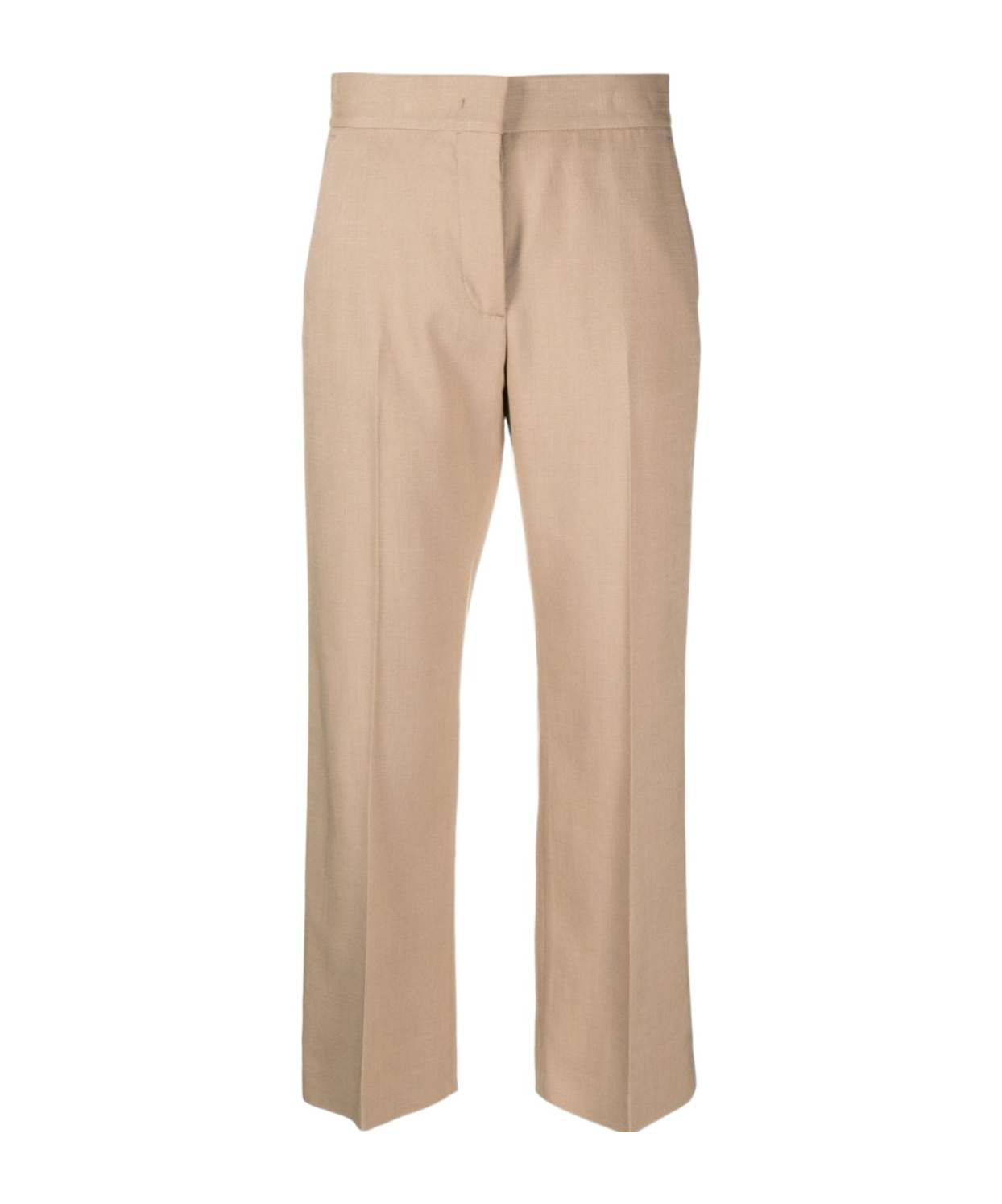 Msgm Straight-leg Cropped Tailored Trousers