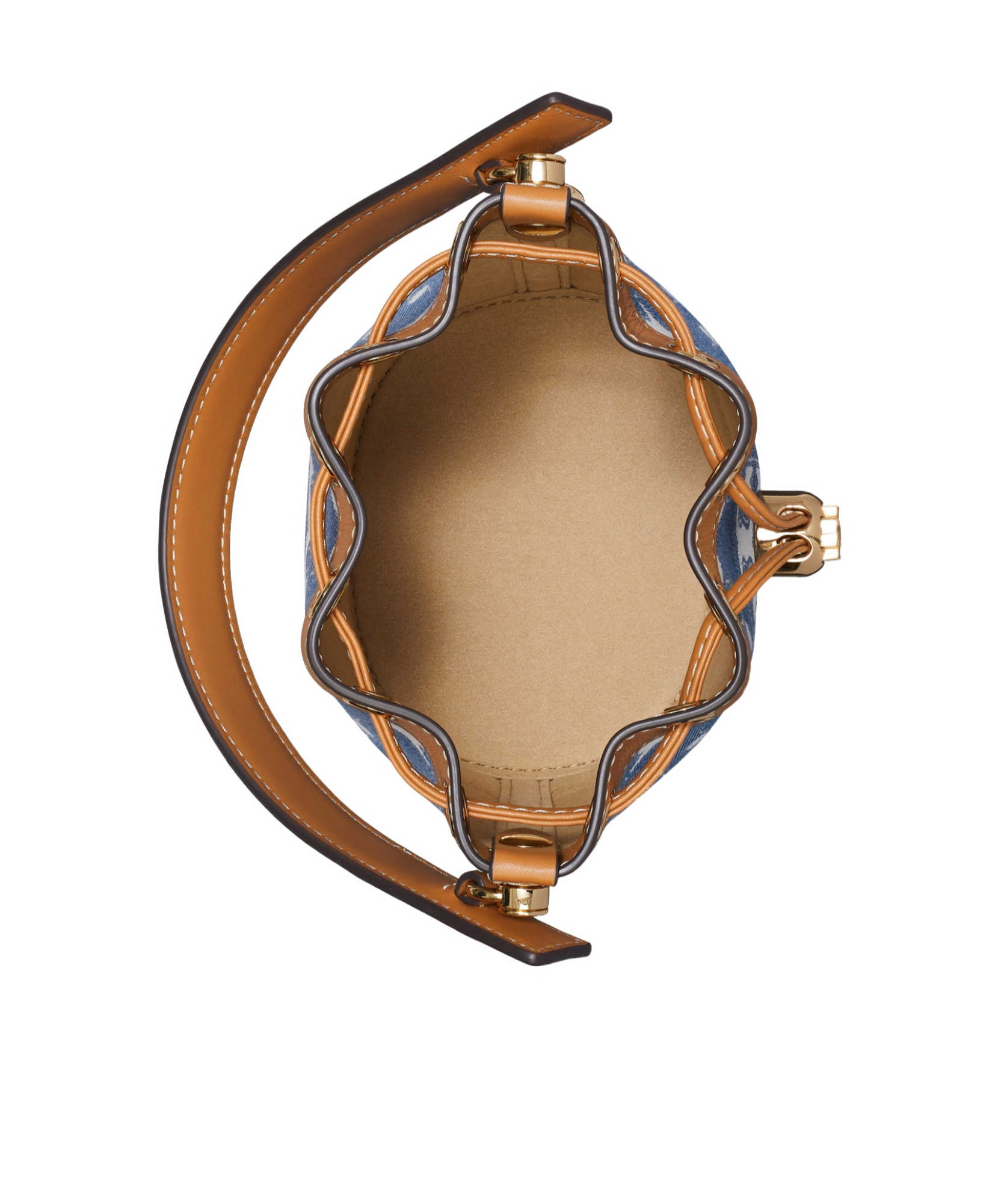 TORY BURCH T MONOGRAM DENIM MINI BAG