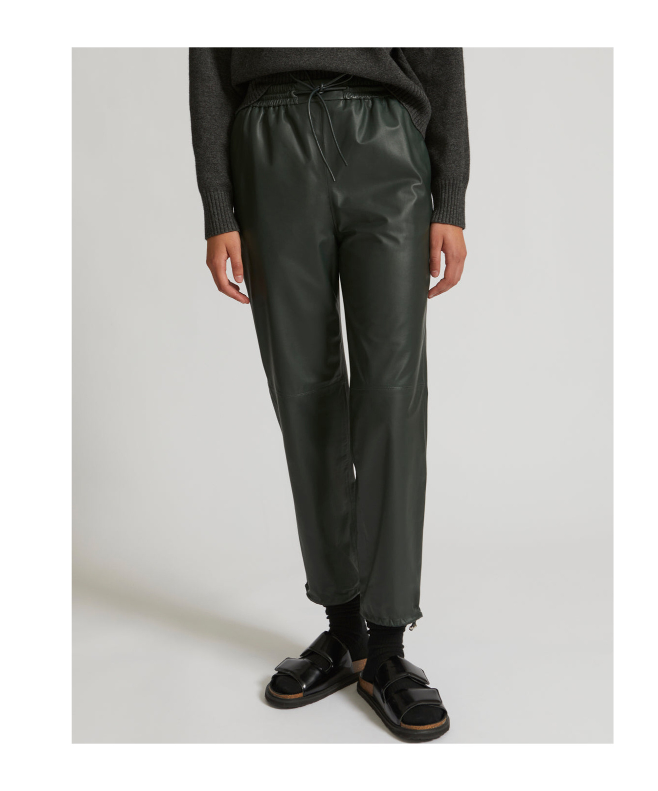 Yves Salomon Rope Sweatpants In Black