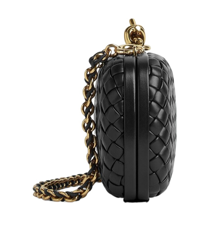 Bottega Veneta Knot With Chain In Black