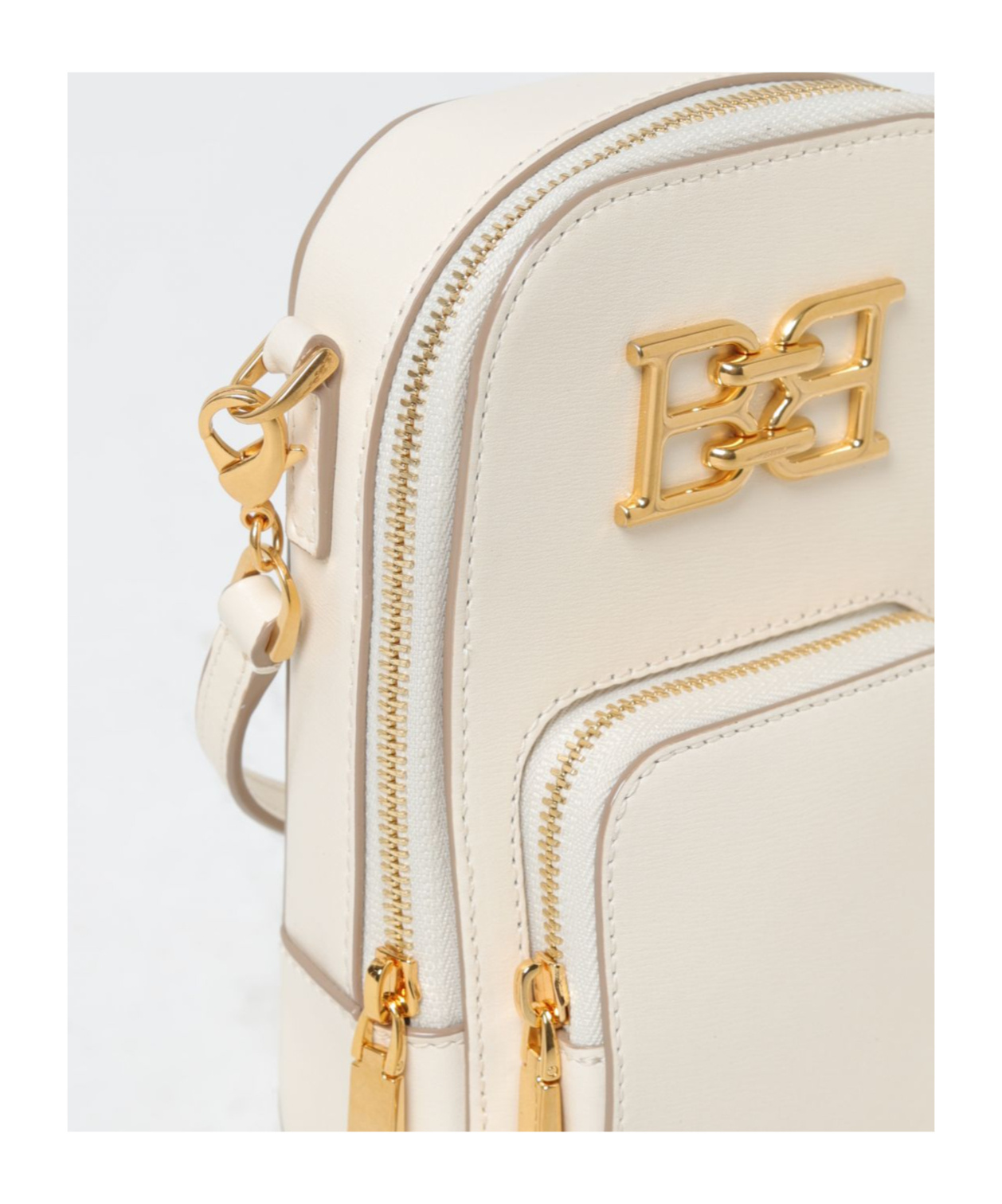 Bally Zipper Shoulder Bag In White