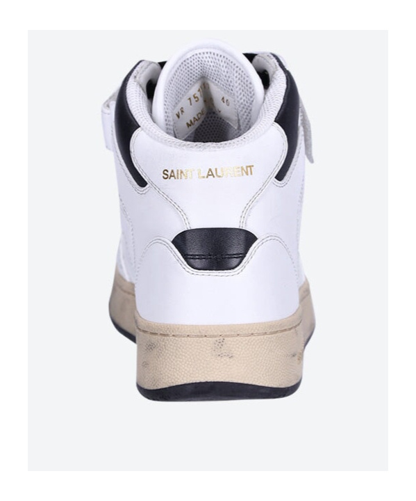 Saint Laurent Lax High-tops Sneakers In White