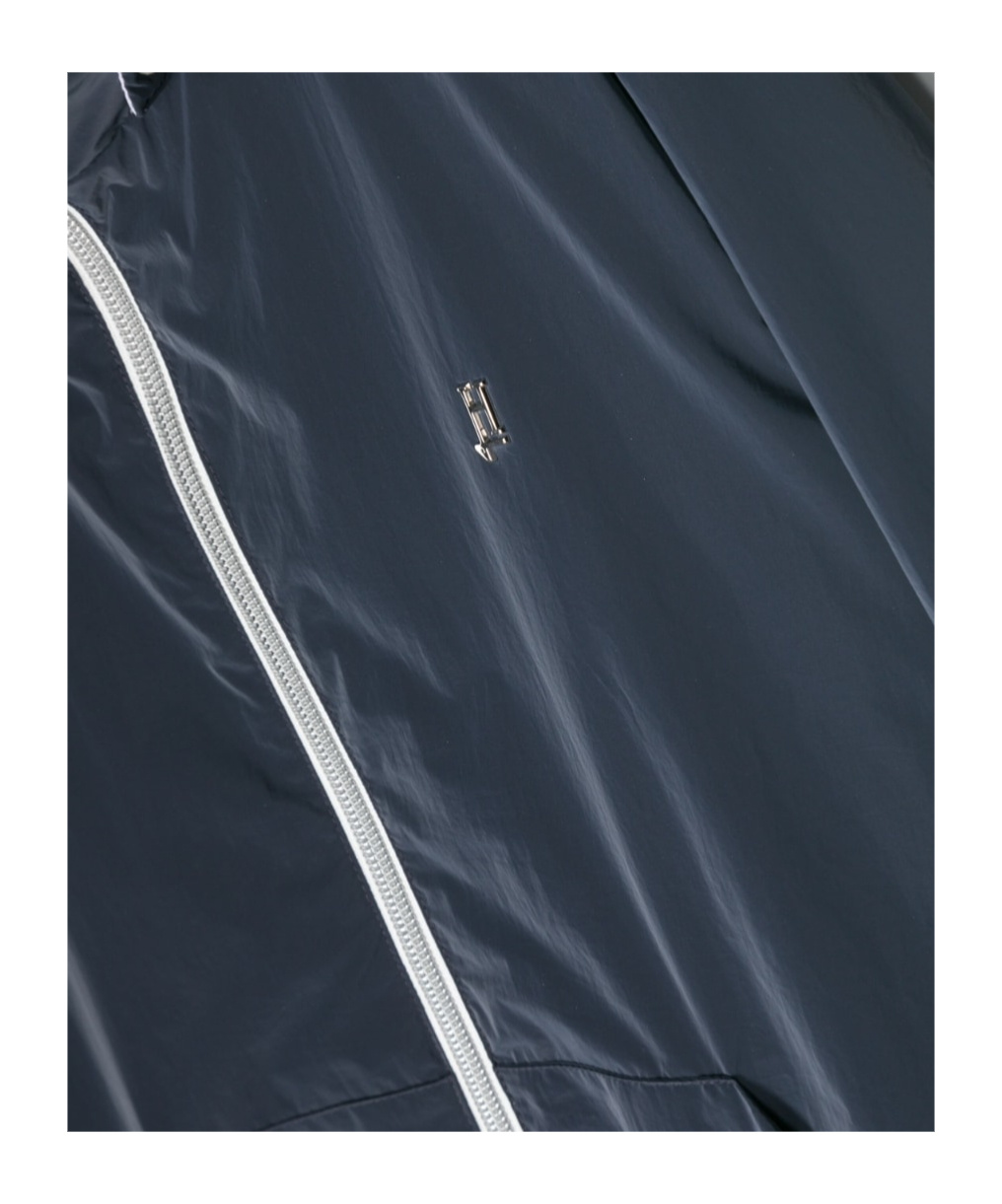Herno Zipper Hooded Casual Jacket In Black