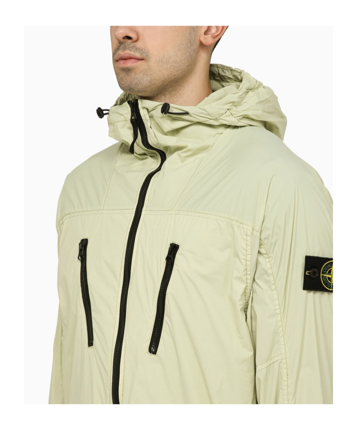 Stone Island Lightweight Jacket Green Polyamide In Green
