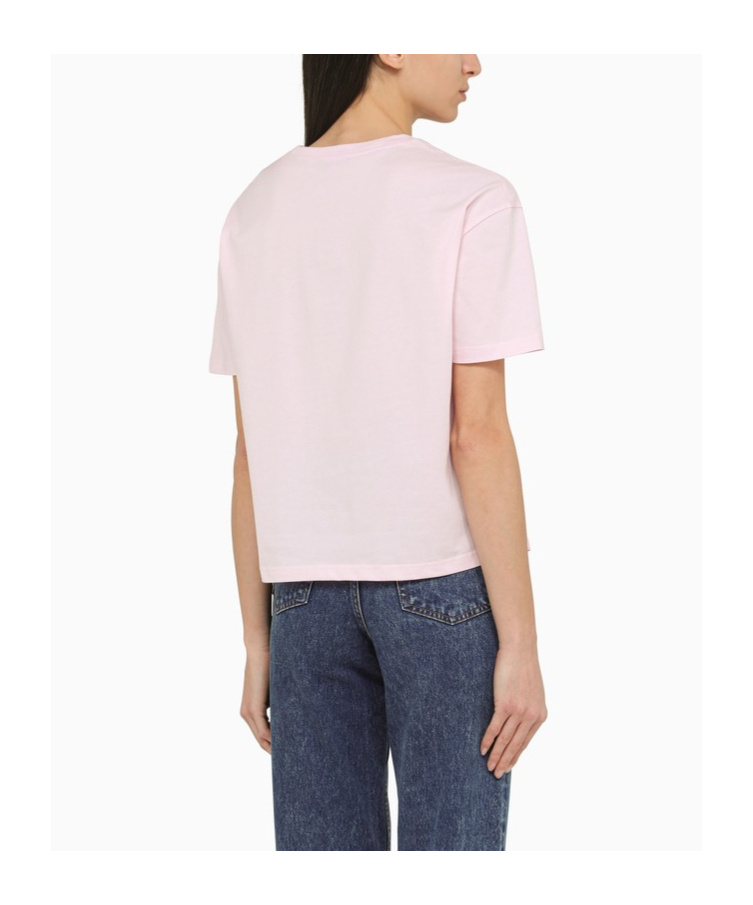 Shop Apc Ana Cotton T-shirt In Pink