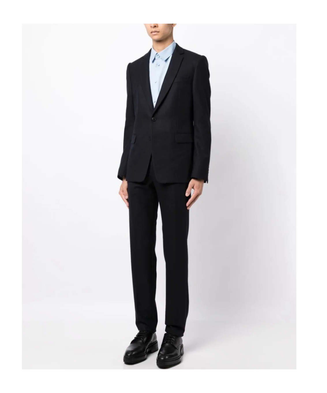Dries Van Noten Lapel Long-sleeved Suit Set In Black