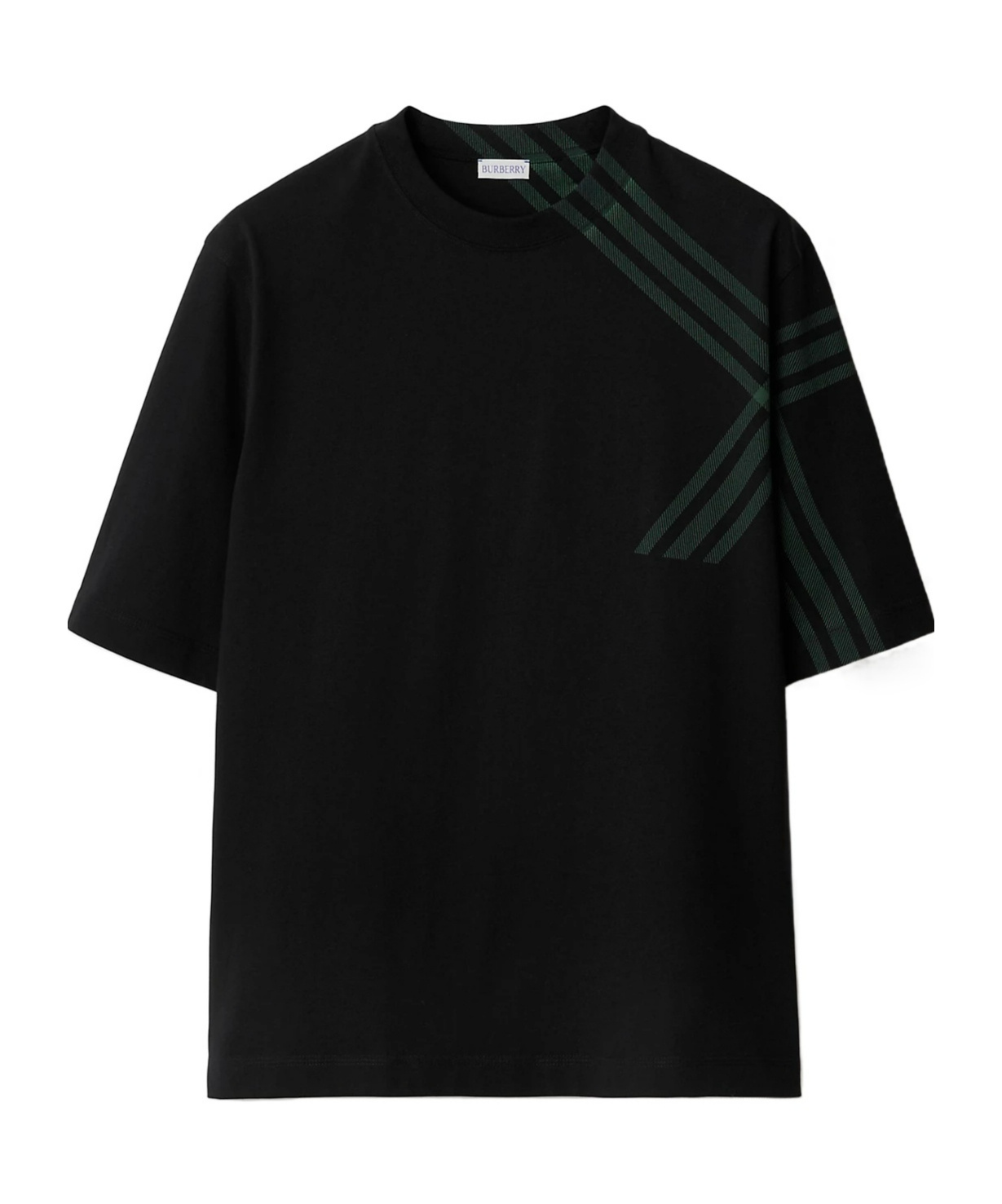 Burberry Cotton Short-sleeved T-shirt In Black