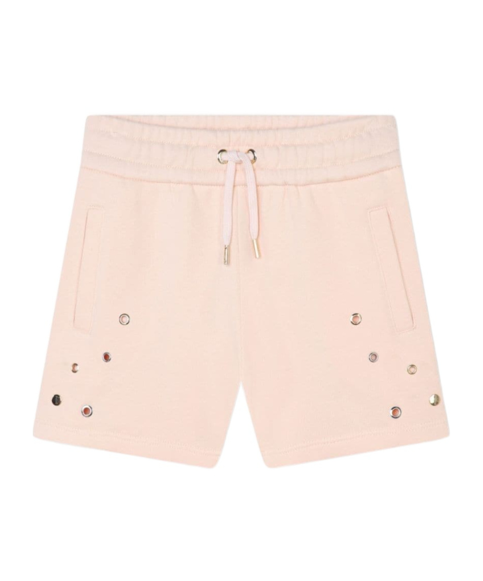 Chloé Hole Detail Shorts In Nude