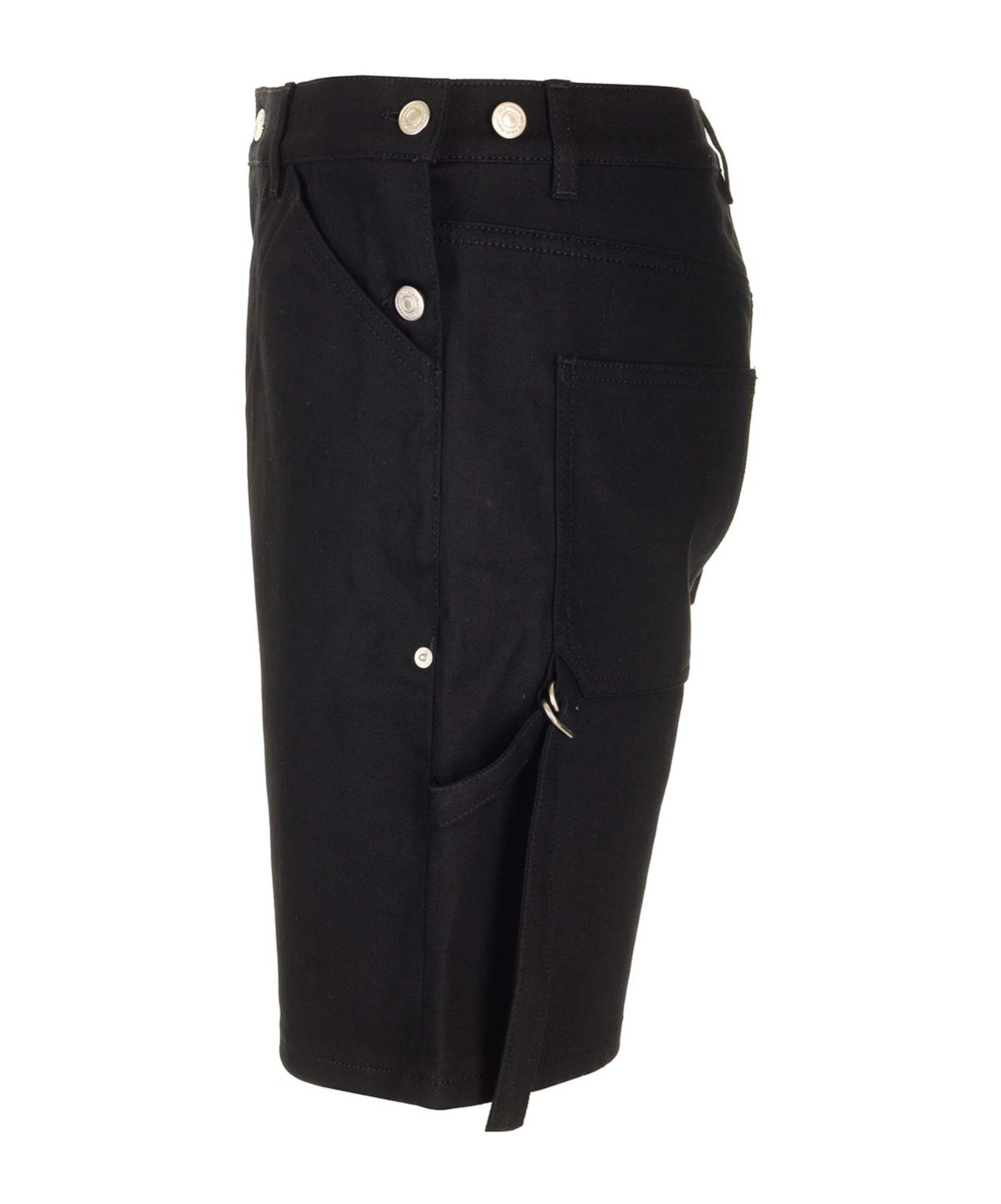 Courrèges Black Sailor Shorts In Black