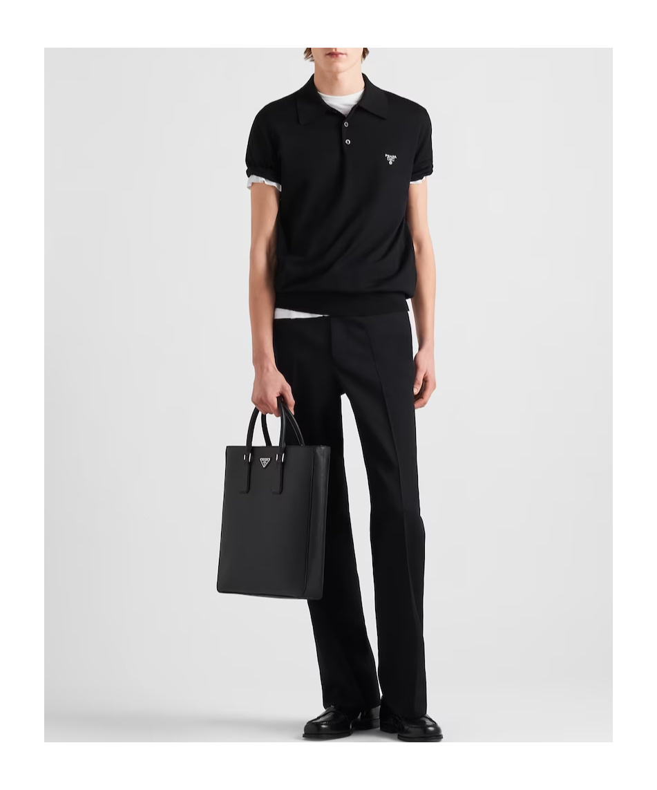 Prada Logo-print Short-sleeve T-shirt In Black