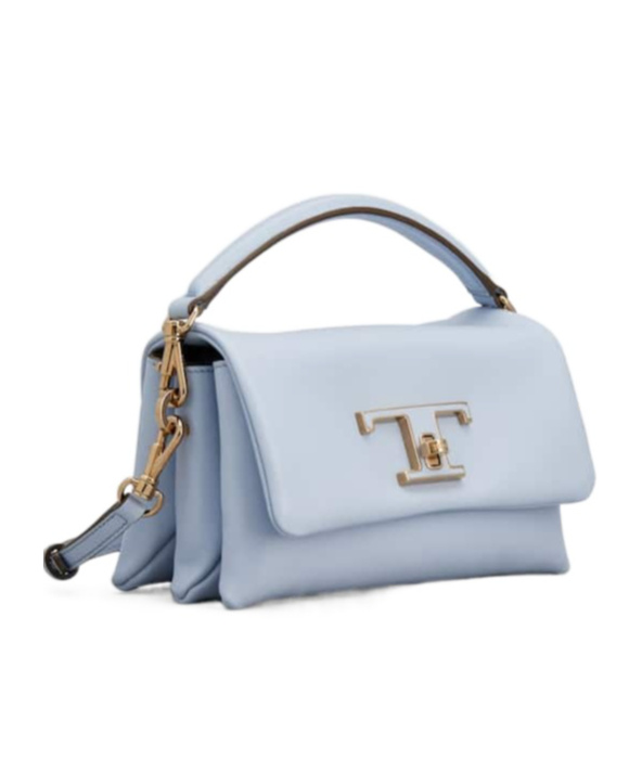 TOD'S LOGO-PLAQUE LEATHER CROSSBODY BAG 
