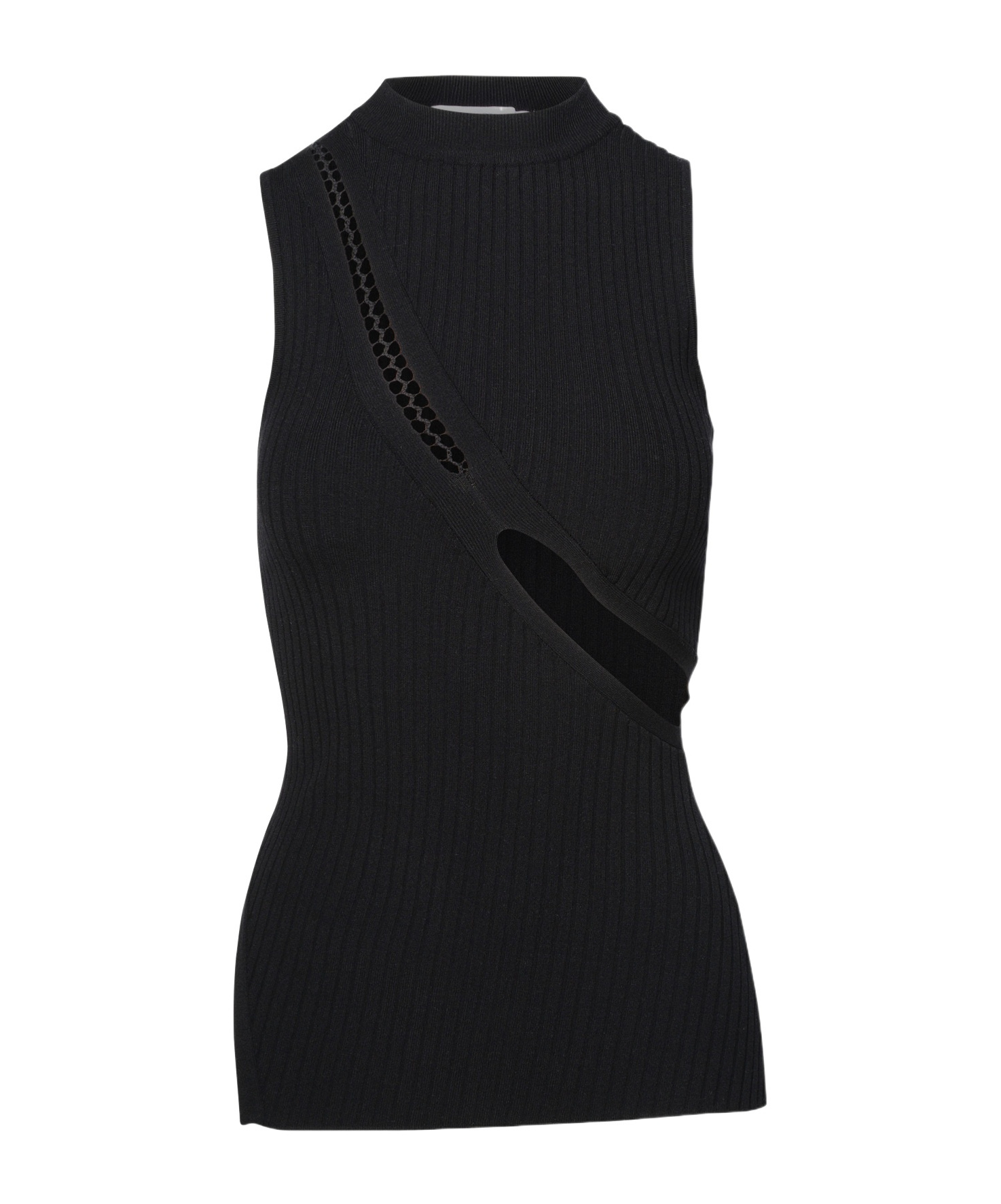 Attico Viscose Top In Black
