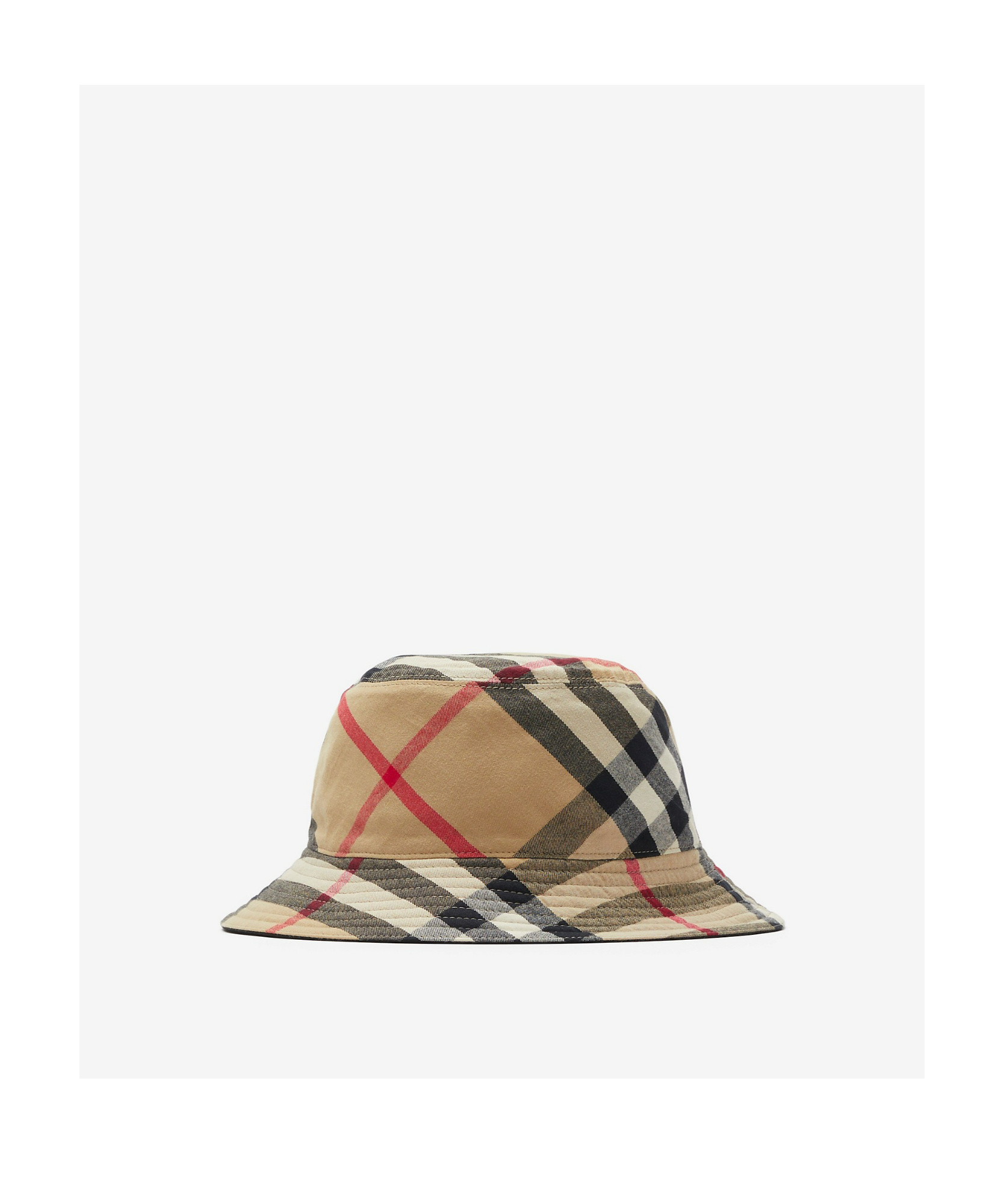 Burberry Vintage Check Reversible Bucket Hat In Black
