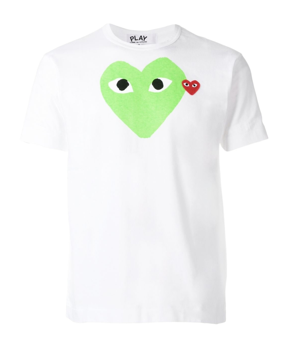 Comme Des Garçons Play Comme Des Garcons Play Heart Play T-shirt In White