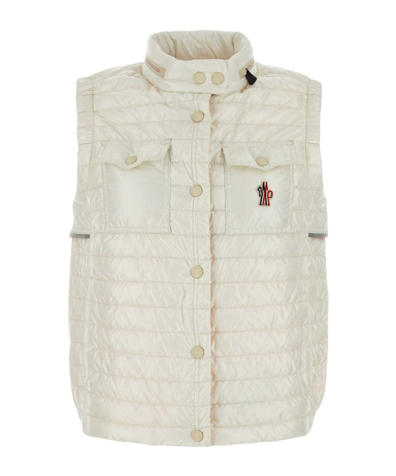 Moncler Sleeveless Down Vest In Gray