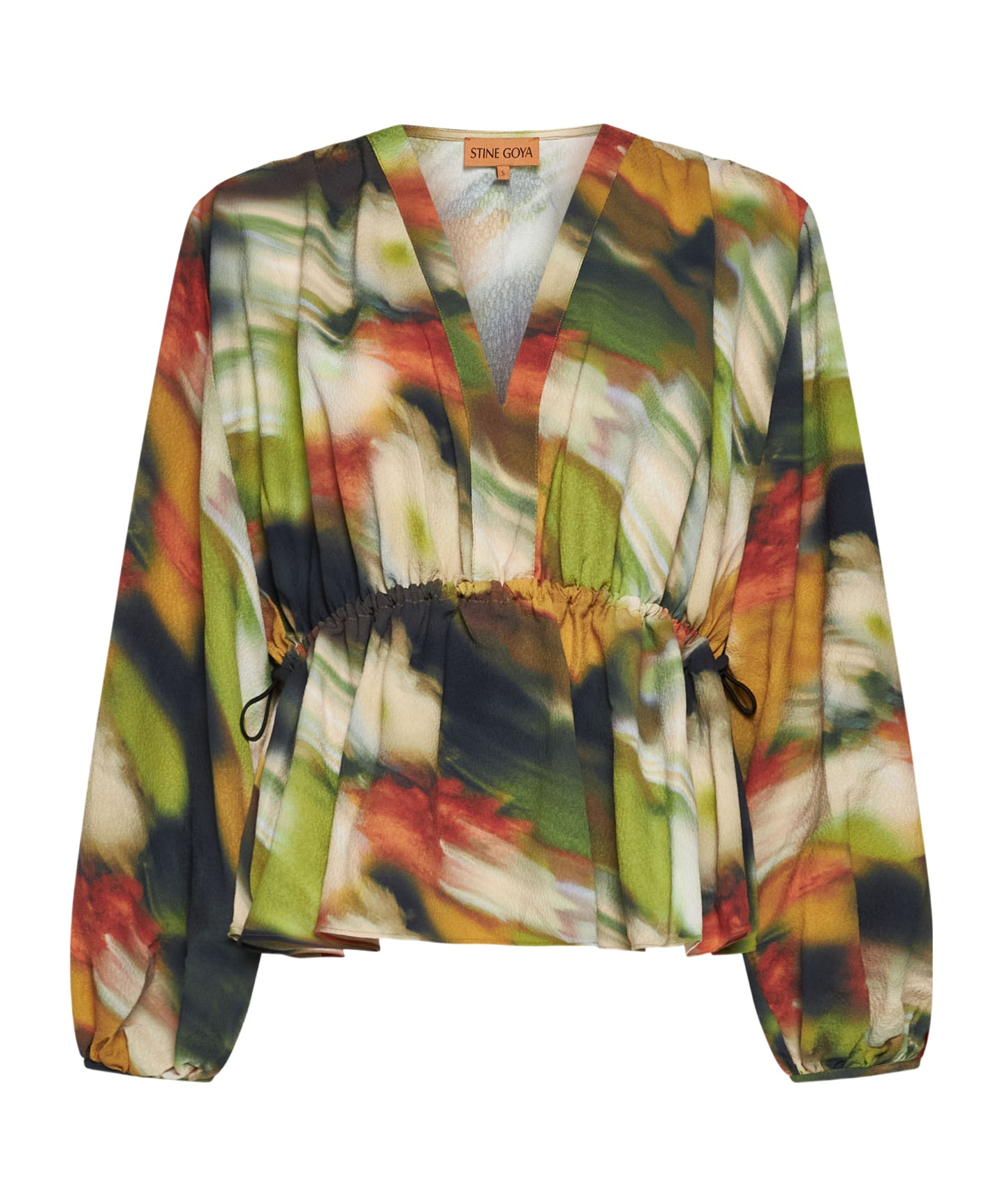 Shop Stine Goya Toni Abstract-pattern Blouse In Nude