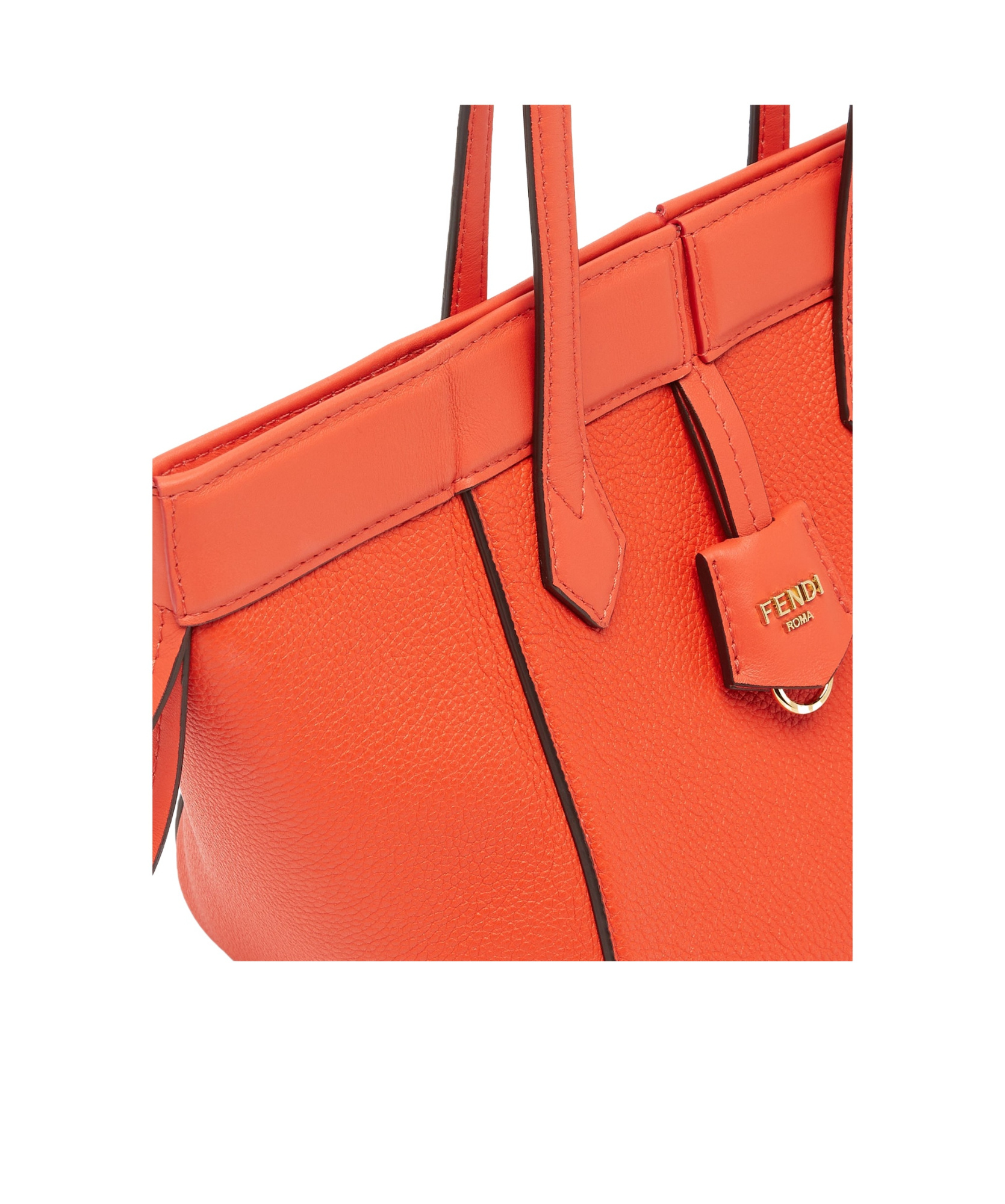 Fendi Red Leather Mini Bag That Can Be Transformed In Red