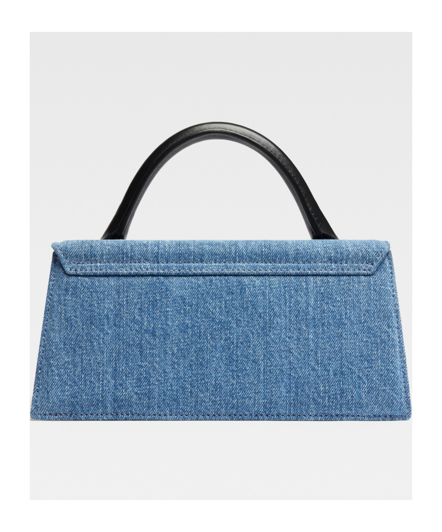 Jacquemus Le Chiquito Long Denim Top-handle Bag In Blue
